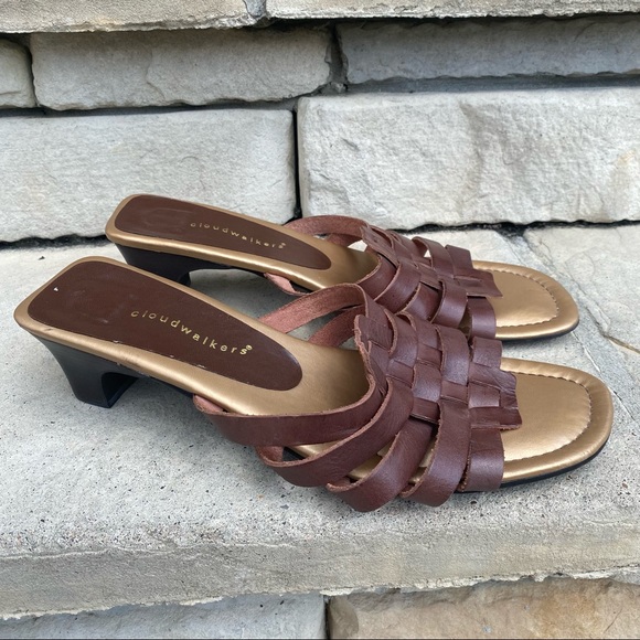 cloudwalkers | Shoes | Womens Cloudwalkers Charity 382 Leather Made In  Brazil Sandals Sz 13w | Poshmark